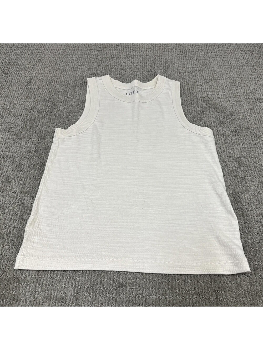 Loft Top Beige Sleeveless Women’s Size XS